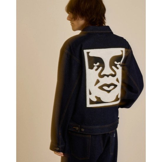 Obey Ανδρικό jacket Icon Hardwork Zip Up Jacket Obey Ανδρικό jacket Icon Hardwork Zip Up Jacket